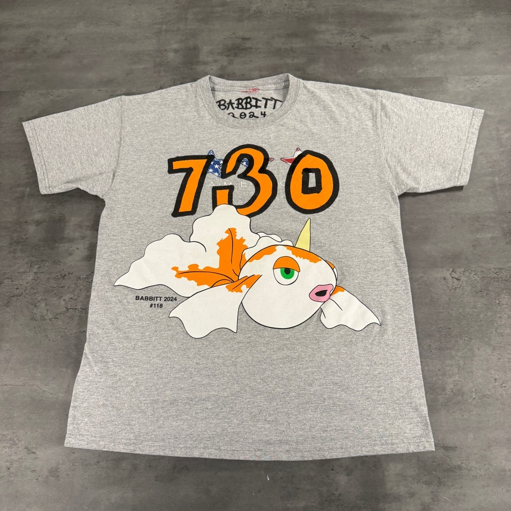 Austin Babbitt 730 Asspizza T Shirt M Gray Limited Edition Pokemon #118 Golden